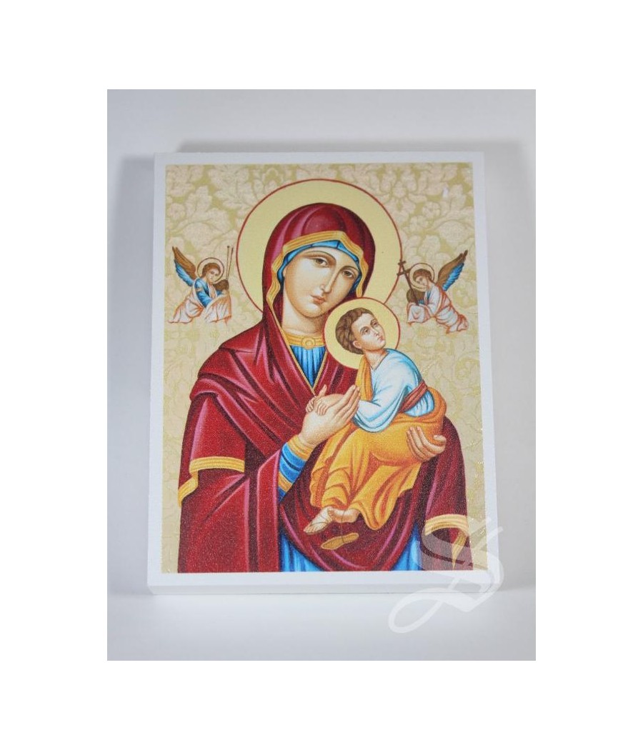 CUADRO EN MADERA 9 X 12 CM. MADONNA