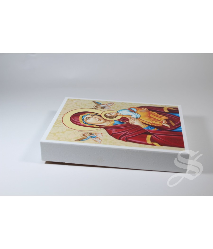 CUADRO EN MADERA 9 X 12 CM. MADONNA