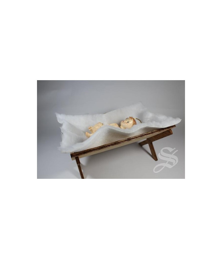 CUNITA EN MADERA COMPONIBLE PARA NIÑO 15 CM