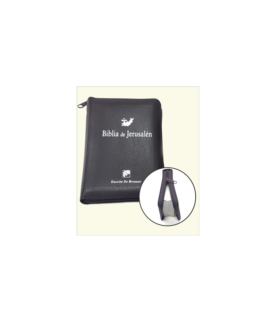 BIBLIA DE JERUSALEN DE BOLSILLO CON CREMALLERA. MODELO 3