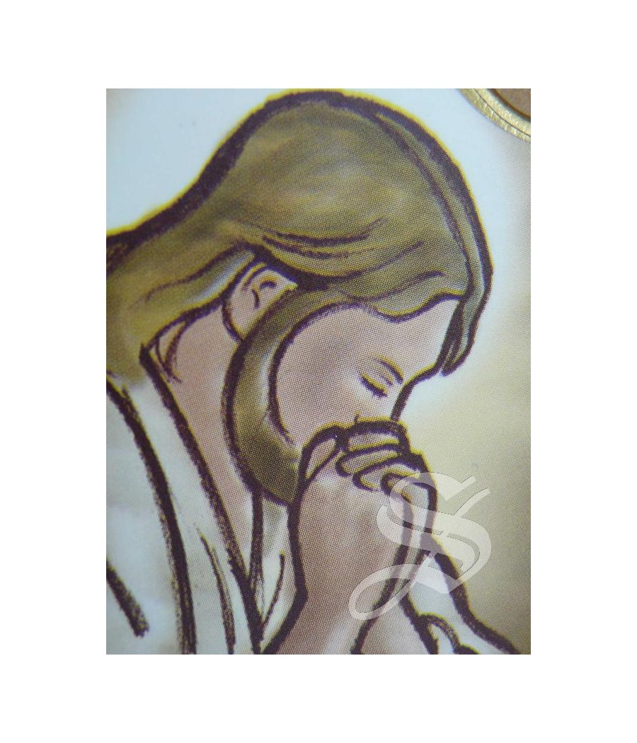 DIPTICO ICONOS ENCASTRADO 20*13 VIRGEN Y CRISTO ORANTE