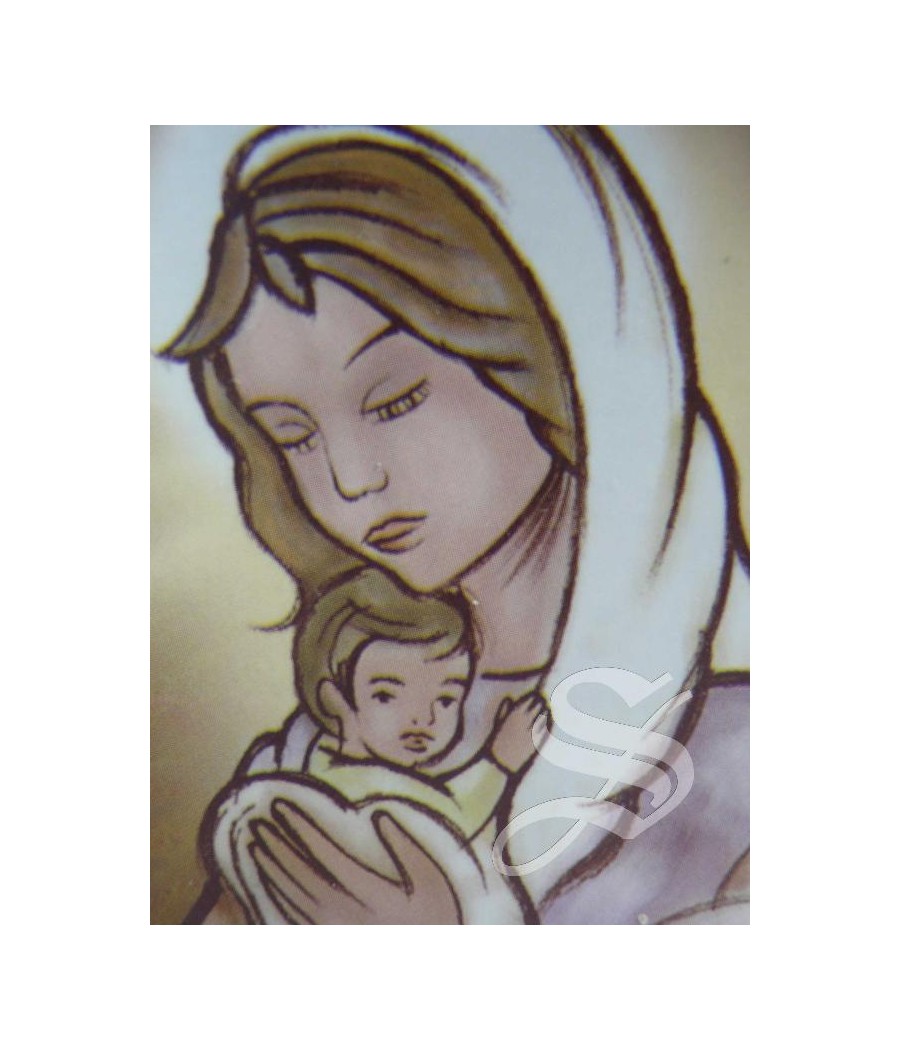 DIPTICO ICONOS ENCASTRADO 20*13 VIRGEN Y CRISTO ORANTE