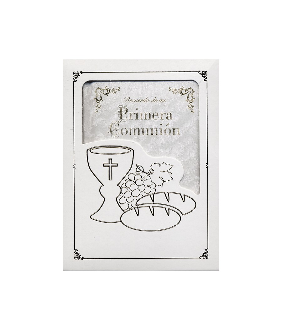 MISAL LIBRO ORACIONES TELA IMITANDO NACAR MI PRIMERA COMUNION. 9 X 13 CM