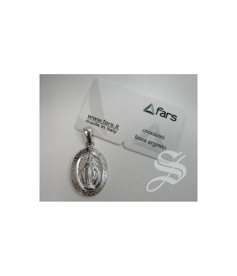MEDALLA MILAGROSA 27 MM. PLATA 925