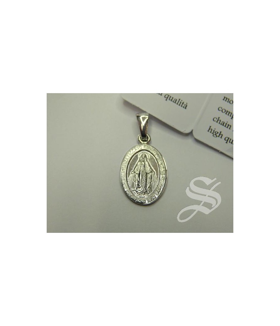 MEDALLA MILAGROSA 27 MM. PLATA 925