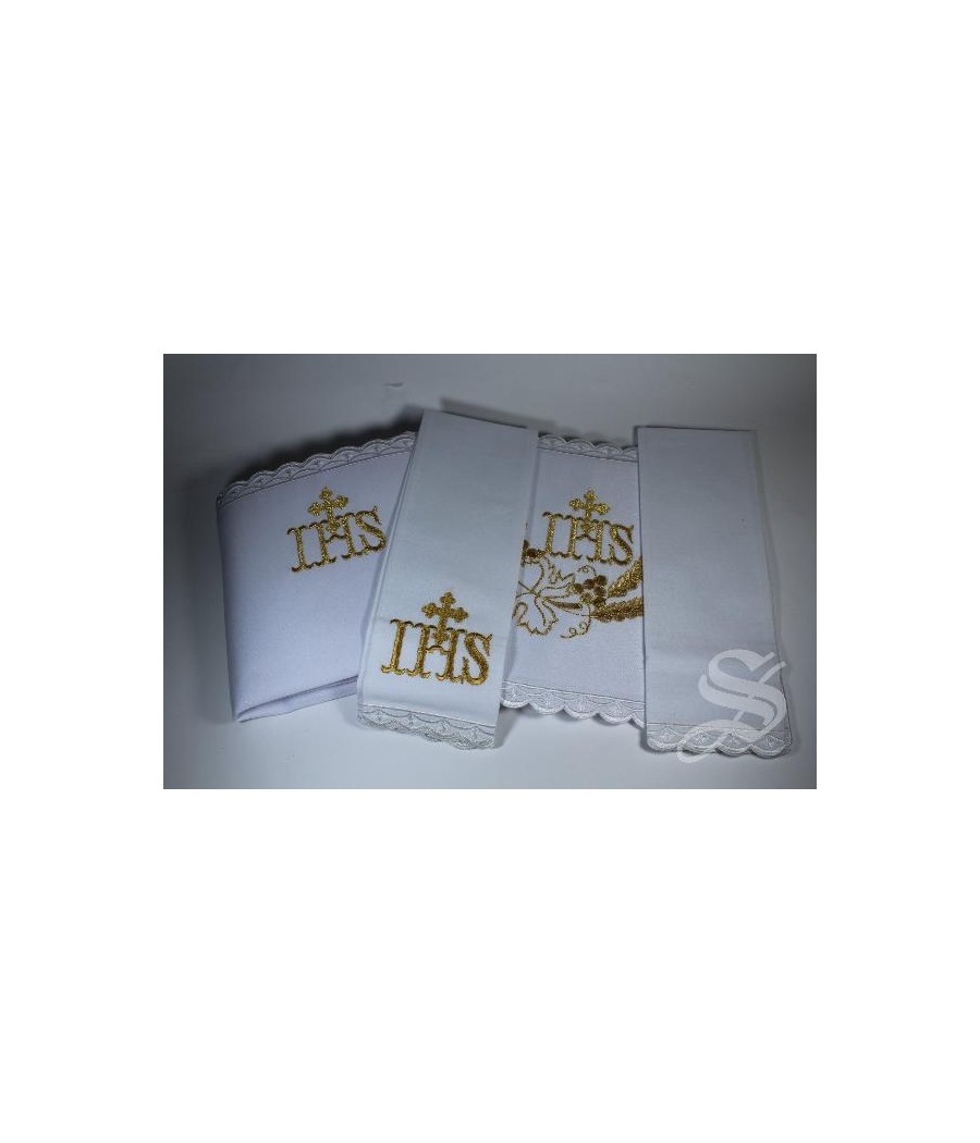 JUEGO PAÑOS ALTAR 4 PZAS UVAS