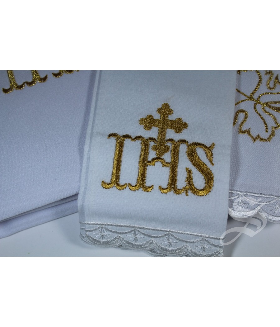 JUEGO PAÑOS ALTAR 4 PZAS UVAS