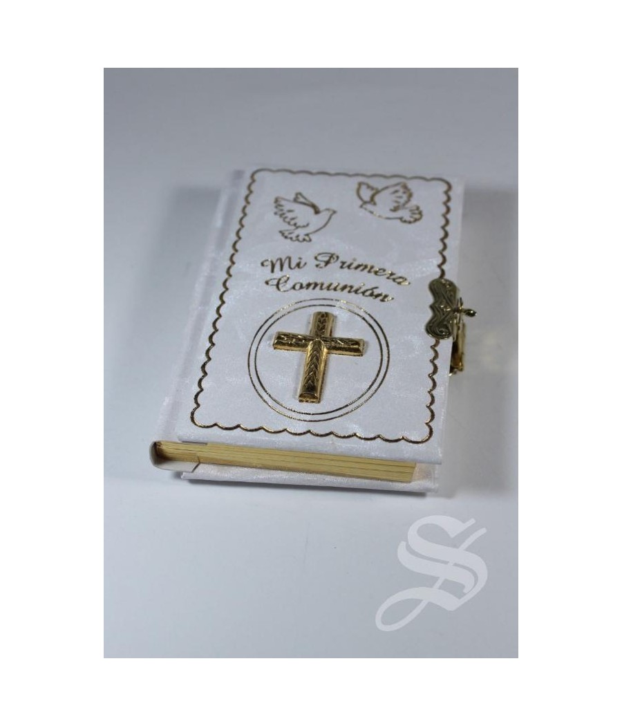 MISAL NACARINA COMUNION CRUZ RELIEVE Y PALOMAS 11 * 7