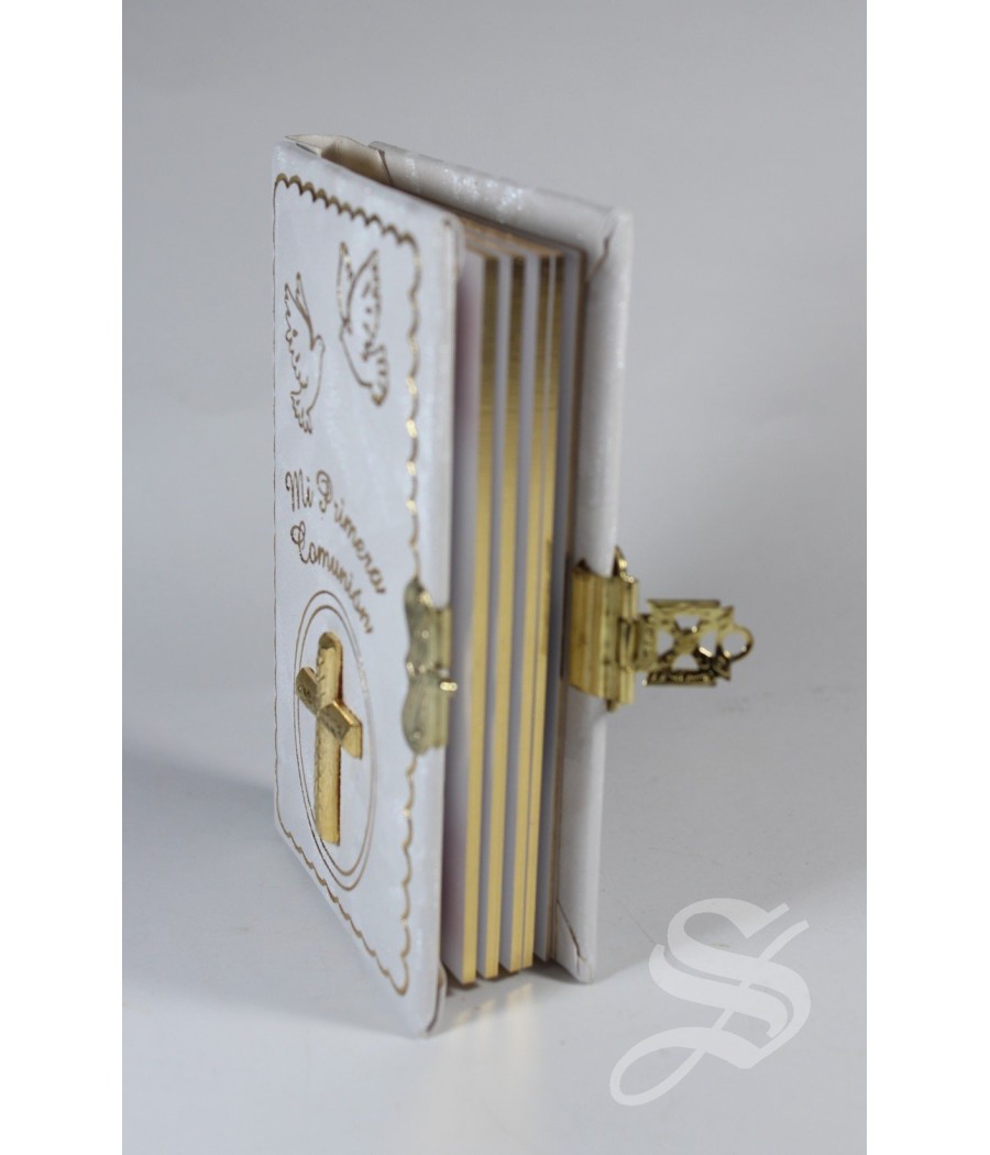 MISAL NACARINA COMUNION CRUZ RELIEVE Y PALOMAS 11 * 7