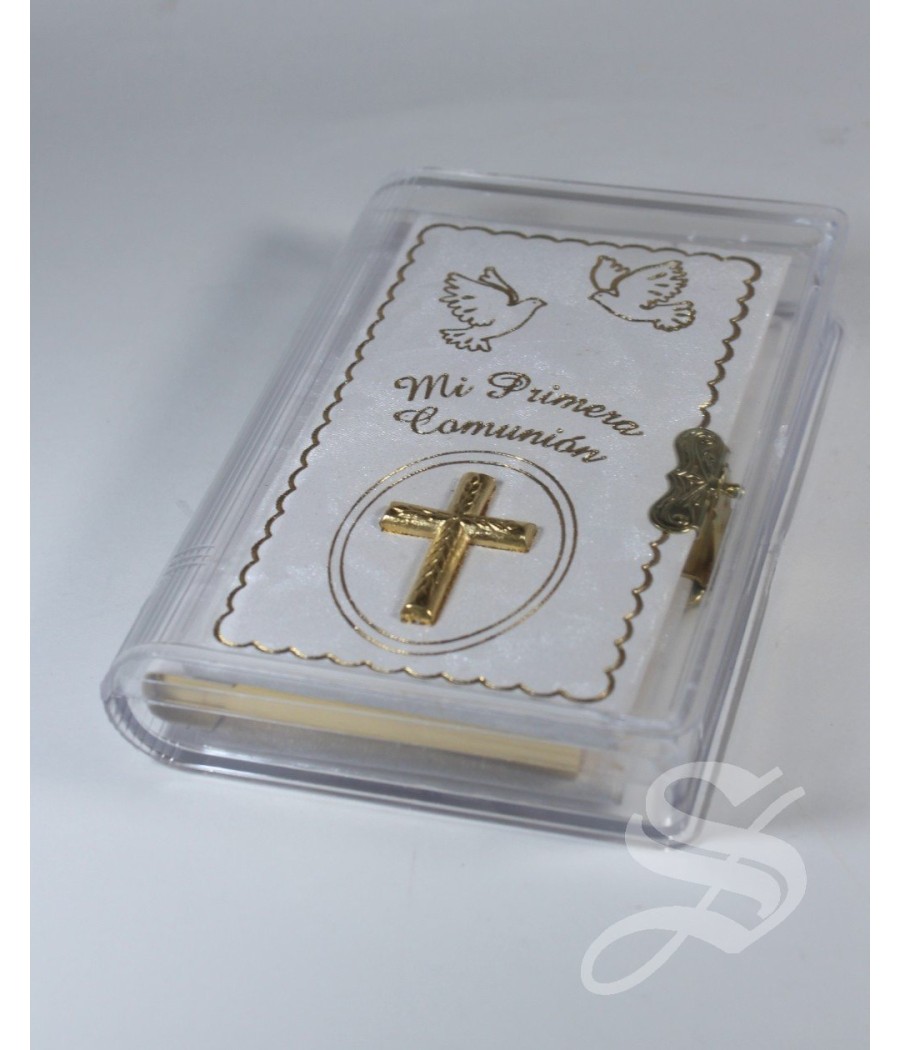 MISAL NACARINA COMUNION CRUZ RELIEVE Y PALOMAS 11 * 7