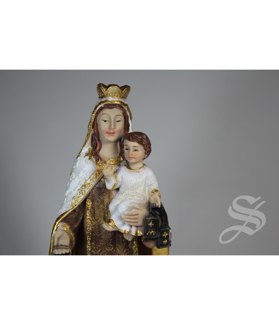VIRGEN DEL CARMEN TELE REPUJADA 20 CM