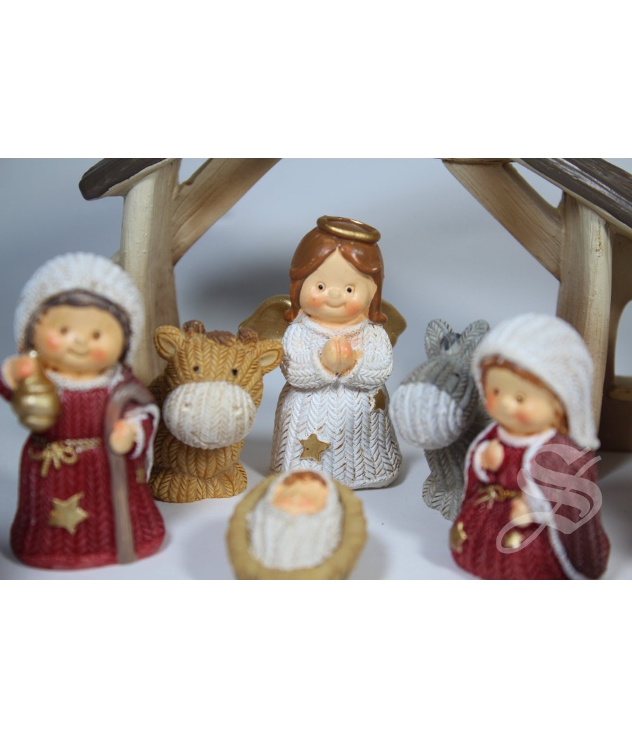 NACIMIENTO 10 PZ. 5,3 CM. TONOS ROJOS