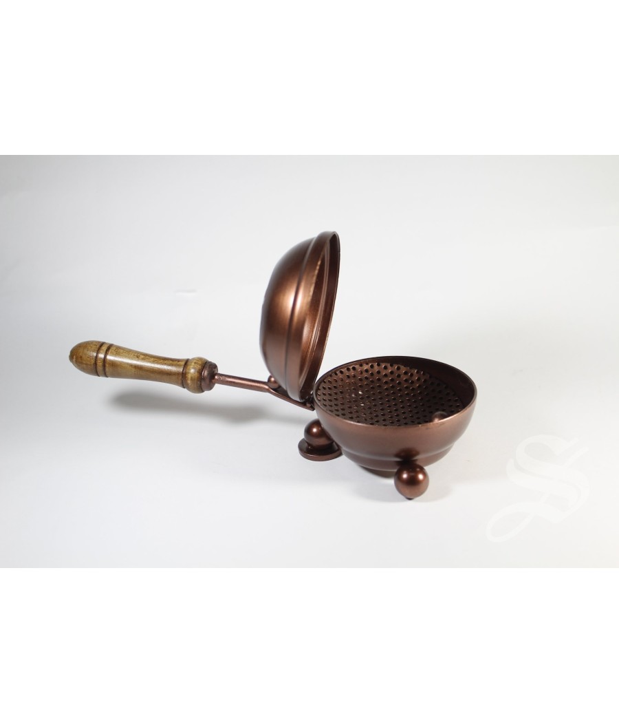 SARTEN DE INCIENSO DE HIERRO COBRE Ø 8 CM.