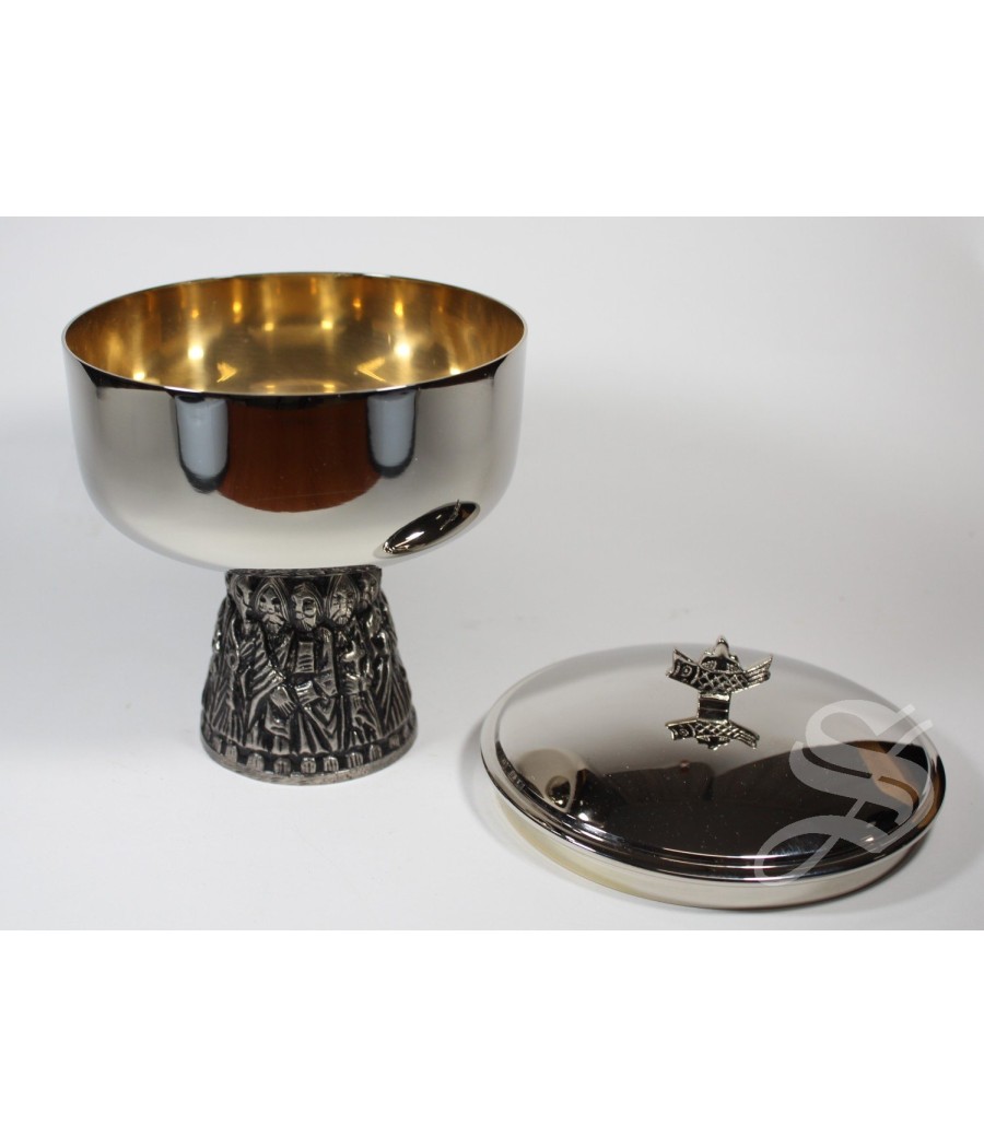 COPON NIQUELADO, INTERIOR DORADO 15 CM.