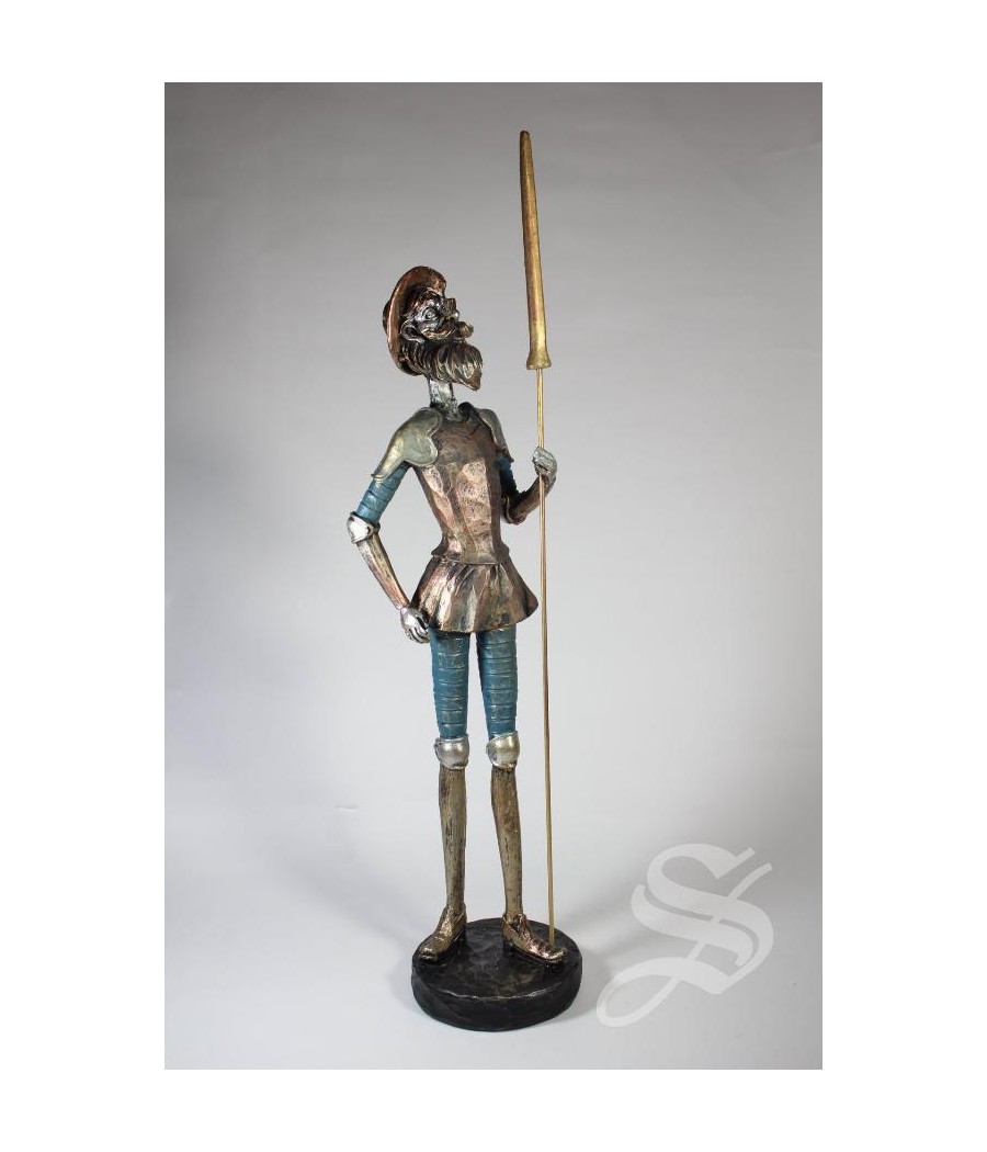 QUIJOTE RESINA 30 CM. IMIT. BRONCE