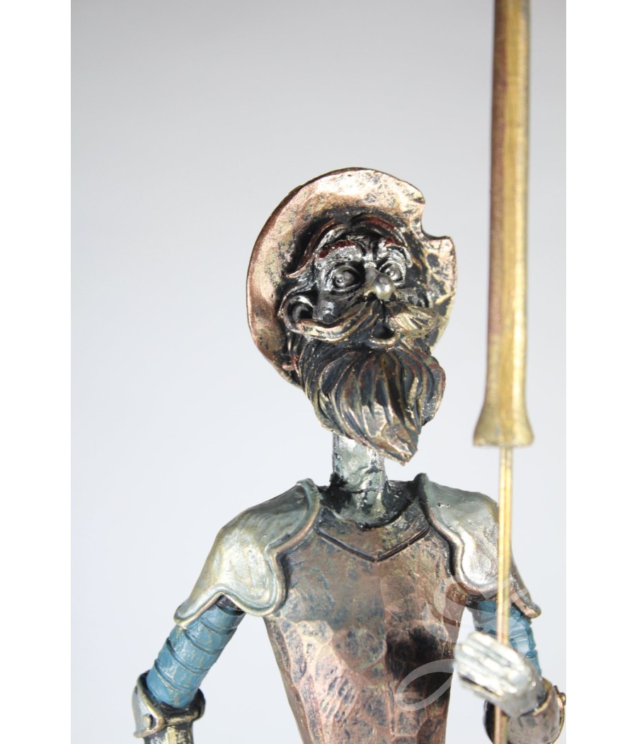 QUIJOTE RESINA 30 CM. IMIT. BRONCE