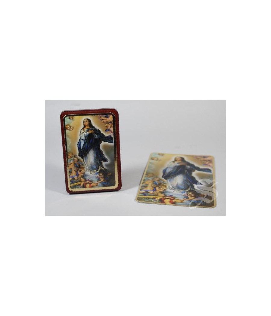 CUADRITO INMACULADA 5 X 8 EN BLISTER CON ESTAMPA