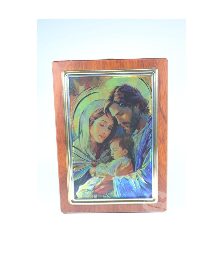 CUADRO SILVER FLASH SAGRADA FAMILIA 13 X 17,5