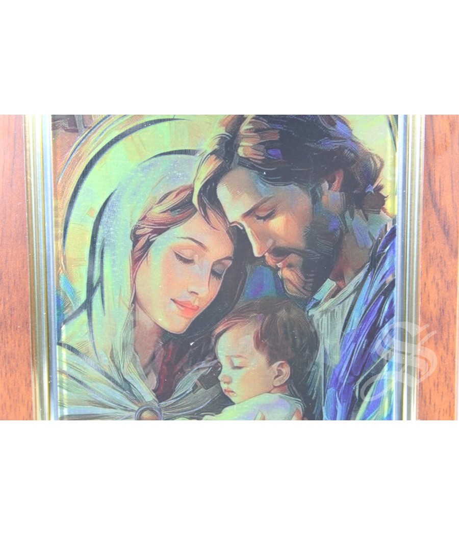 CUADRO SILVER FLASH SAGRADA FAMILIA 13 X 17,5