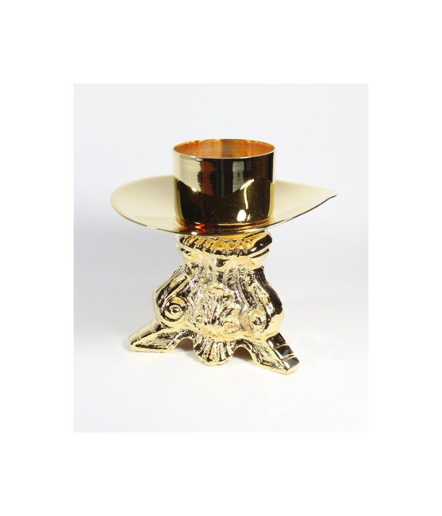 CANDELERO BARROCO Ø 12 CM. 9 CM. DE ALTO PARA VELA DE 5 CM.