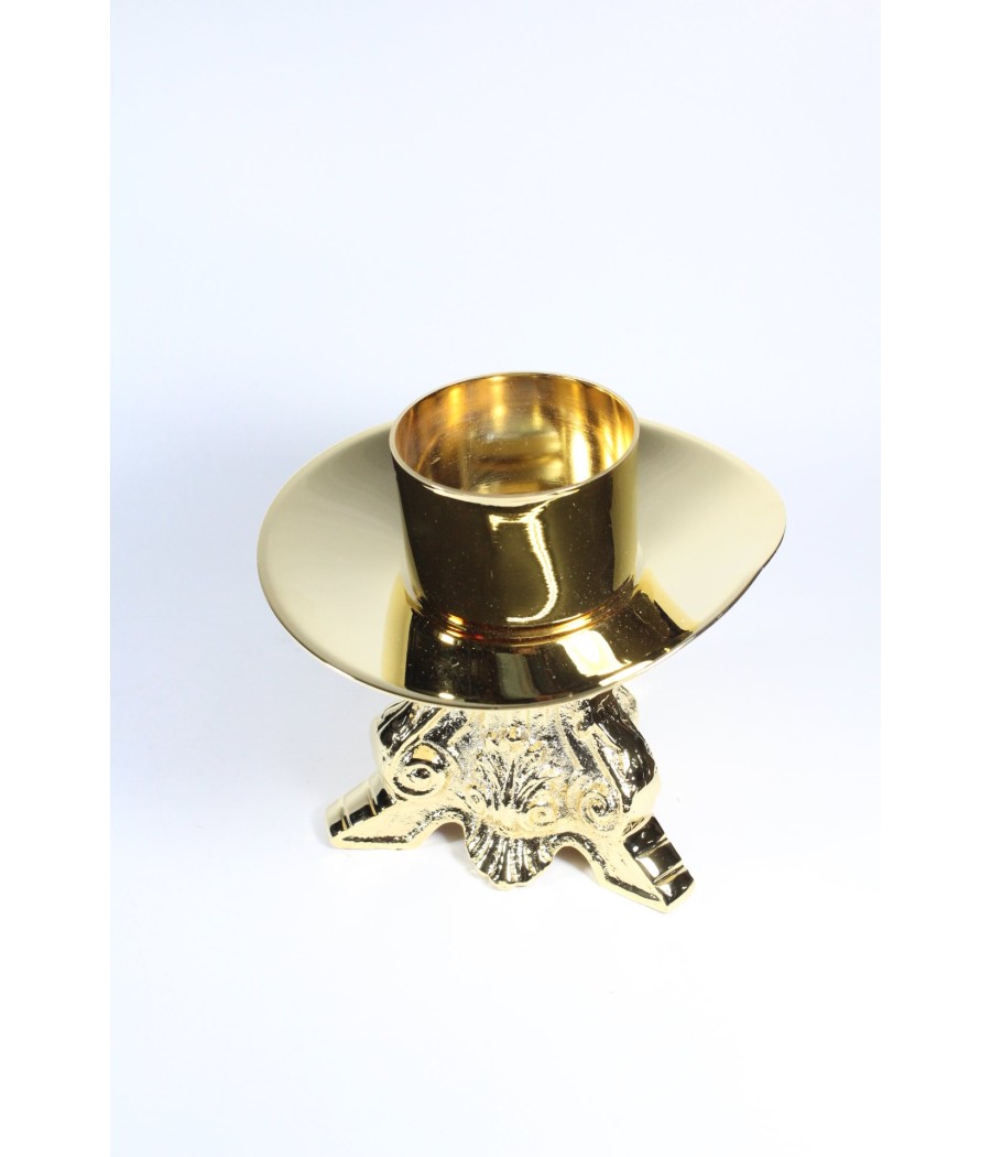 CANDELERO BARROCO Ø 12 CM. 9 CM. DE ALTO PARA VELA DE 5 CM.