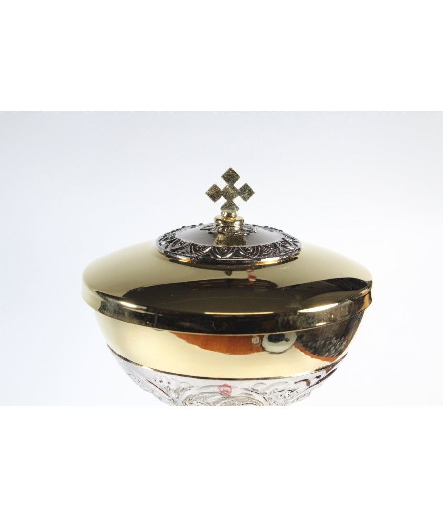 COPON SAN FERNANDO LATON NIQUELADO Ø 12 CM,  ALTURA 23,5 CM.