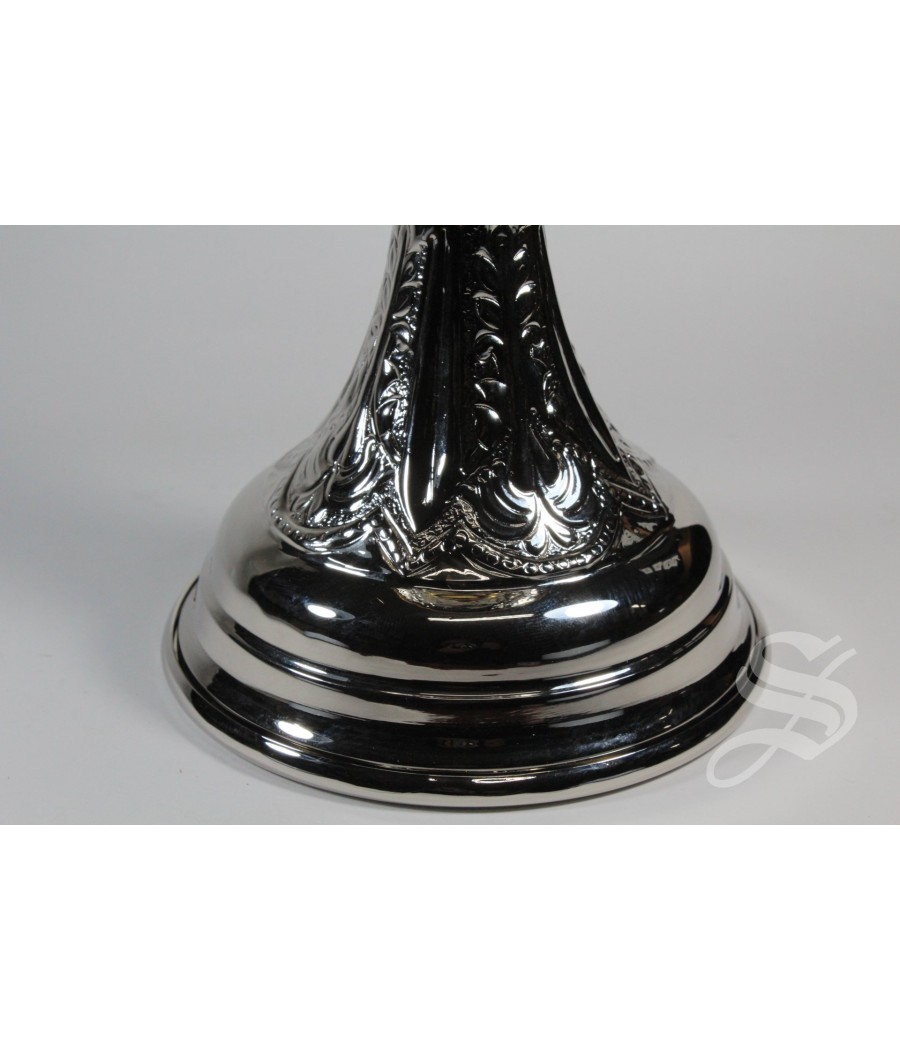 COPON SAN FERNANDO LATON NIQUELADO Ø 12 CM,  ALTURA 23,5 CM.