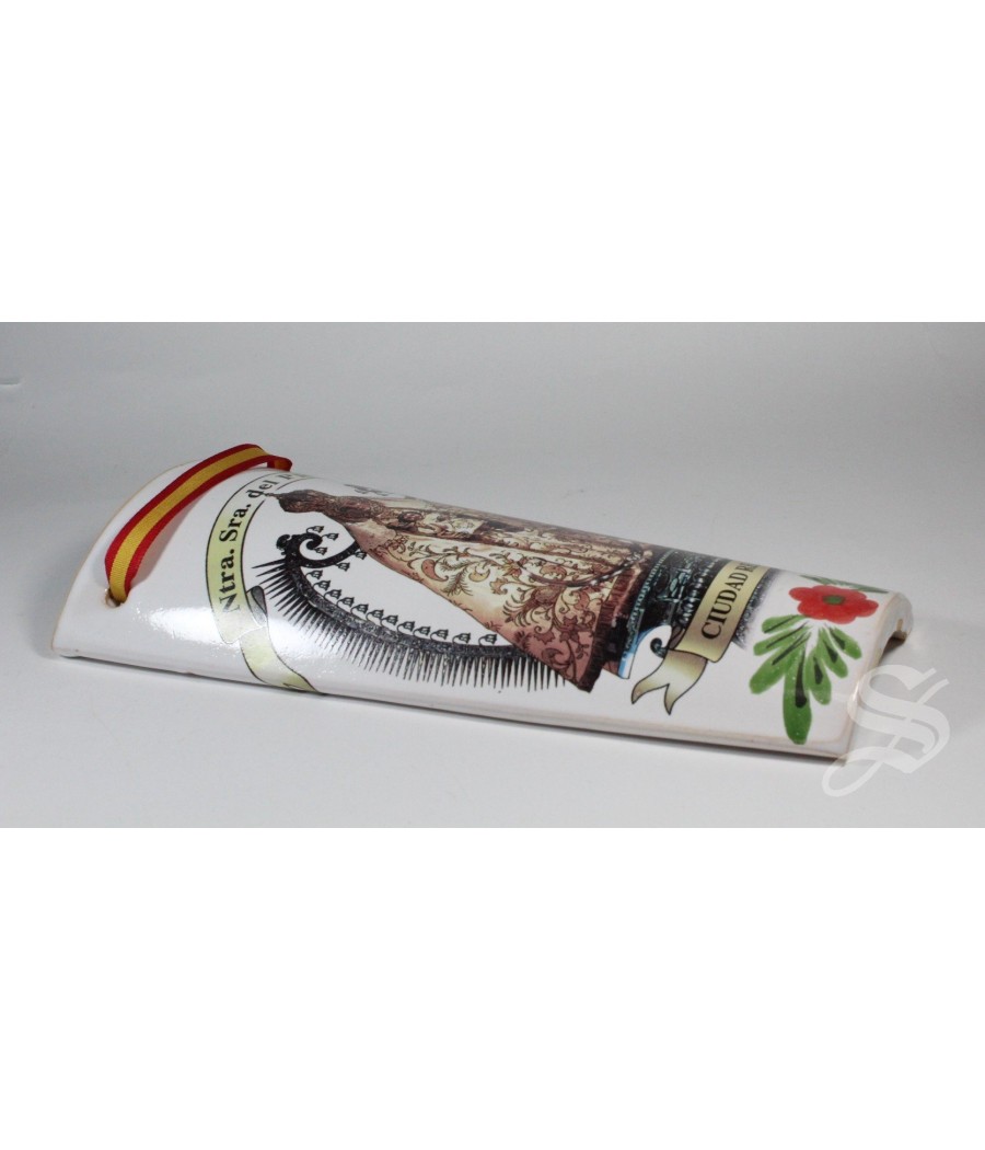 TEJA CERAMICA MEDIANA VIRGEN DEL PRADO