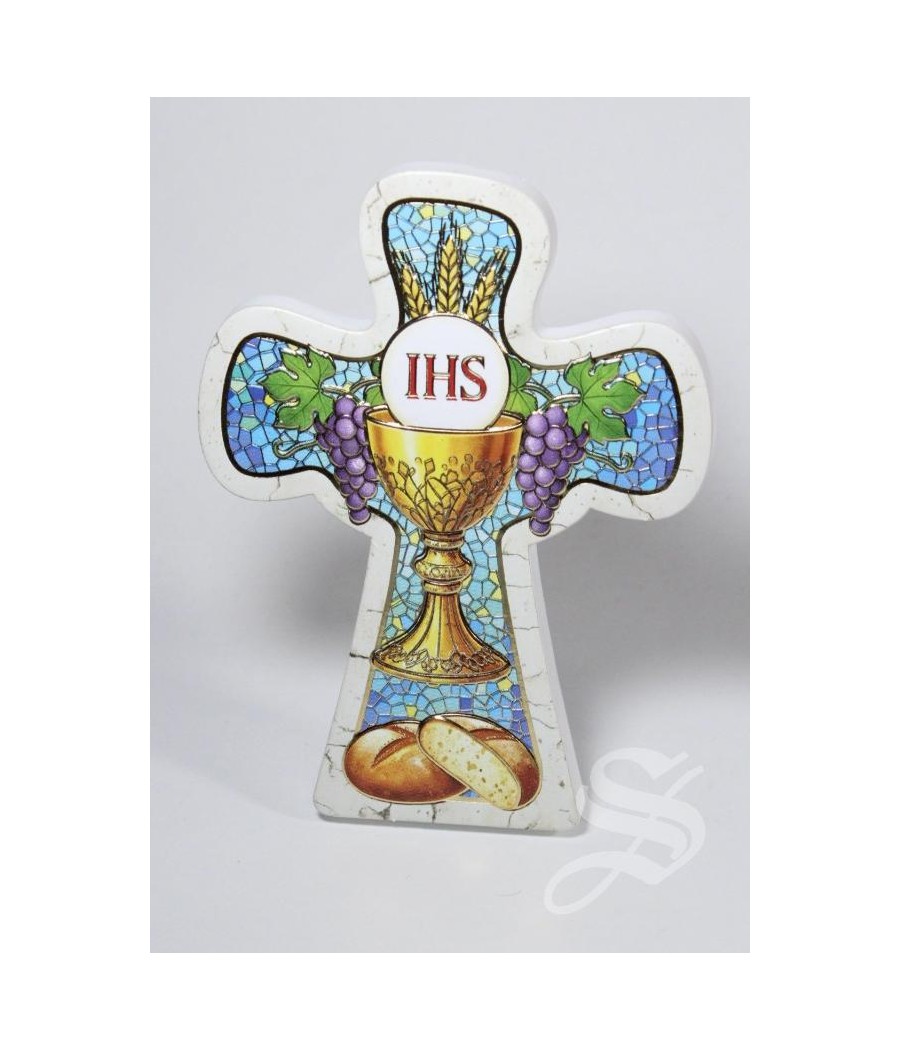 CRUZ DE SOBREMESA COMUNION 9*7 CM