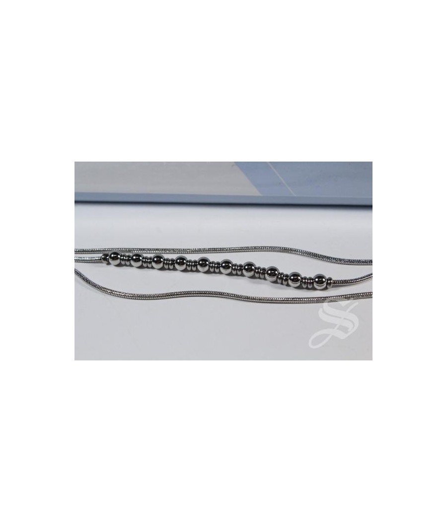 PULSERA DECENA ACERO INOXIDABLE