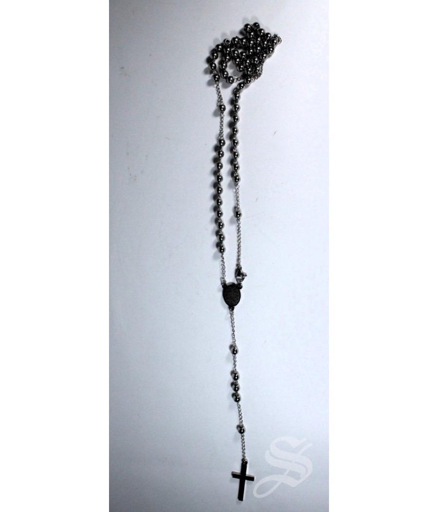 ROSARIO ACERO INOXIDABLE MILAGROSA 5MM