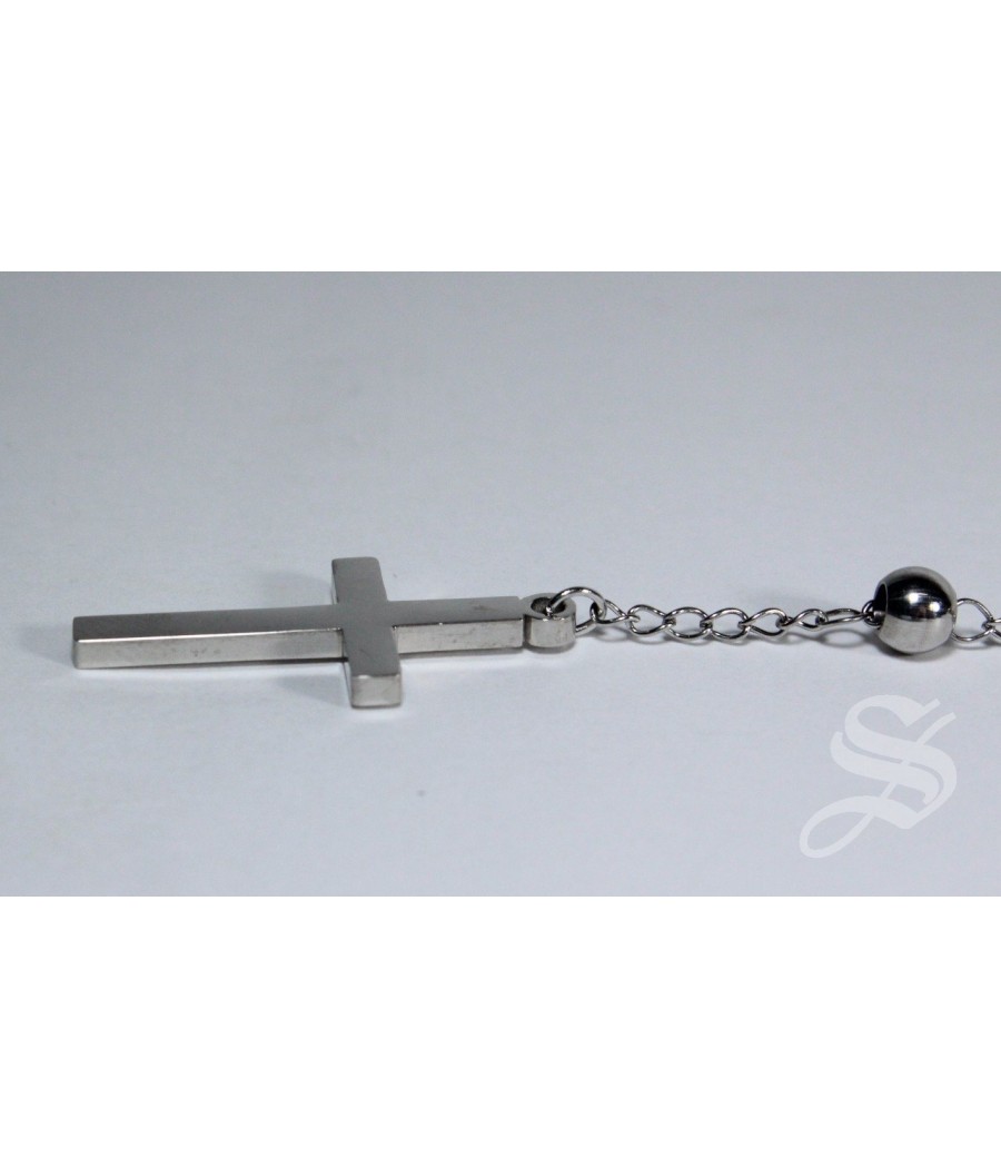 ROSARIO ACERO INOXIDABLE MILAGROSA 5MM