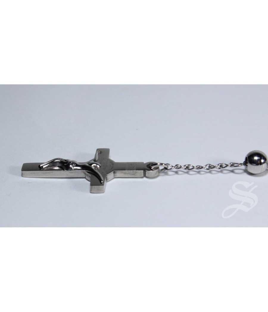 ROSARIO ACERO INOXIDABLE SAN BENITO 5 MM