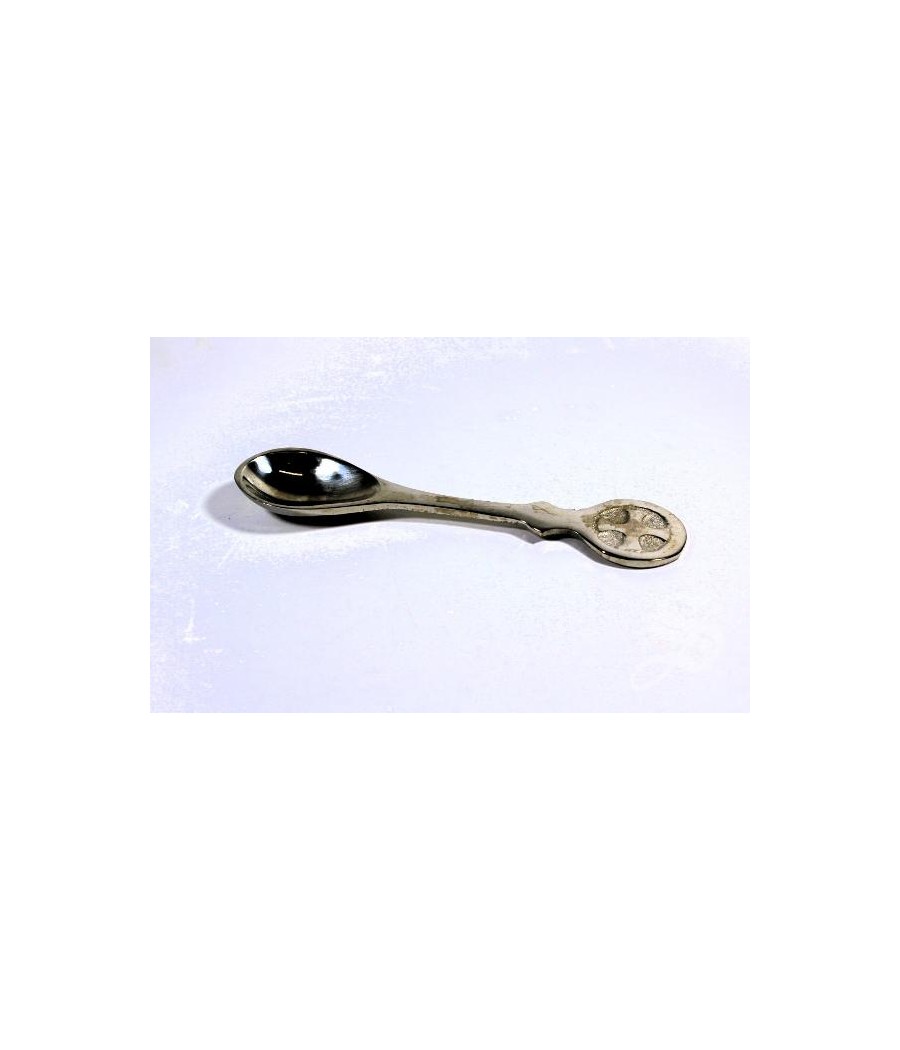 CUCHARITA NIQUELADA PARA INCIENSO 10 CM.