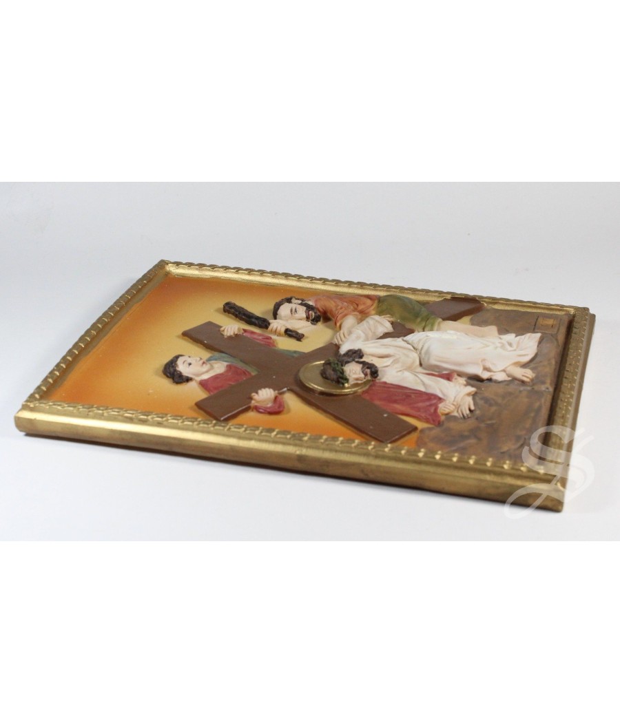 TABLAS VIA CRUCIS 16,5*11,5 CM. RESINA