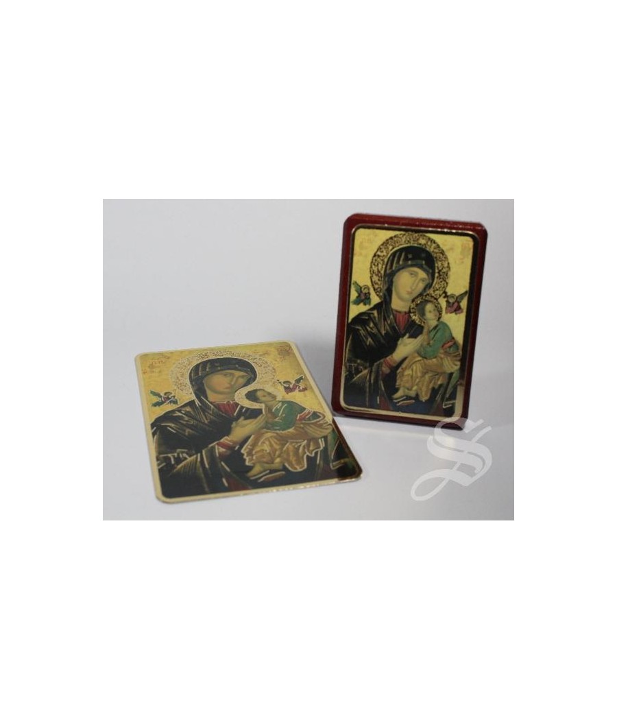CUADRITO PERPETUO SOCORRO  5 X 8 EN BLISTER CON ESTAMPA