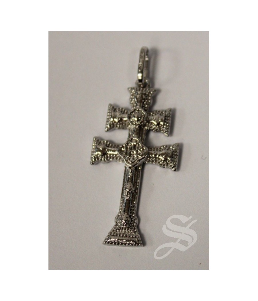CRUZ CARAVACA PLATA 31 X 16 MM