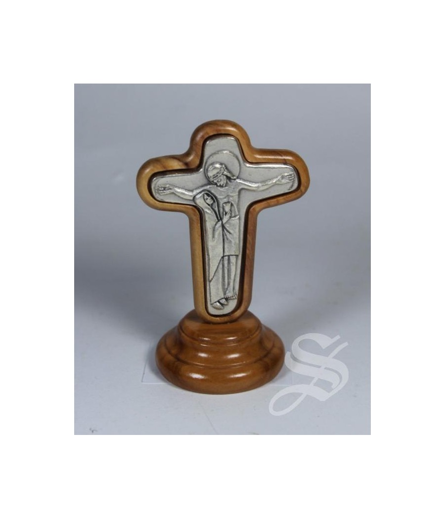 CRUZ DE LA UNIDAD 6,5 X 4,3 CM. MADERA OLIVO Y METAL