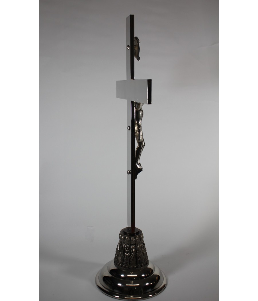 CRUZ DE ALTAR NIQUELADA 46 CM.