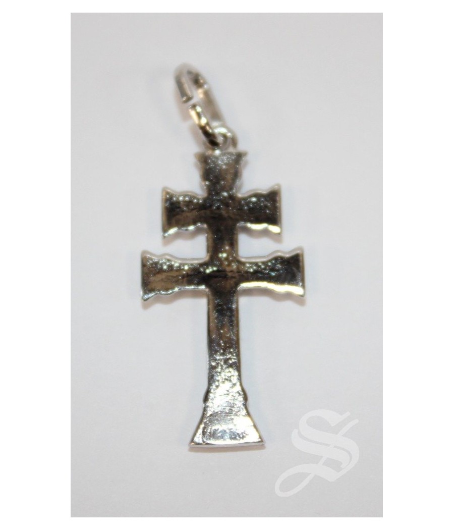 CRUZ CARAVACA PLATA 25 X 13 MM.