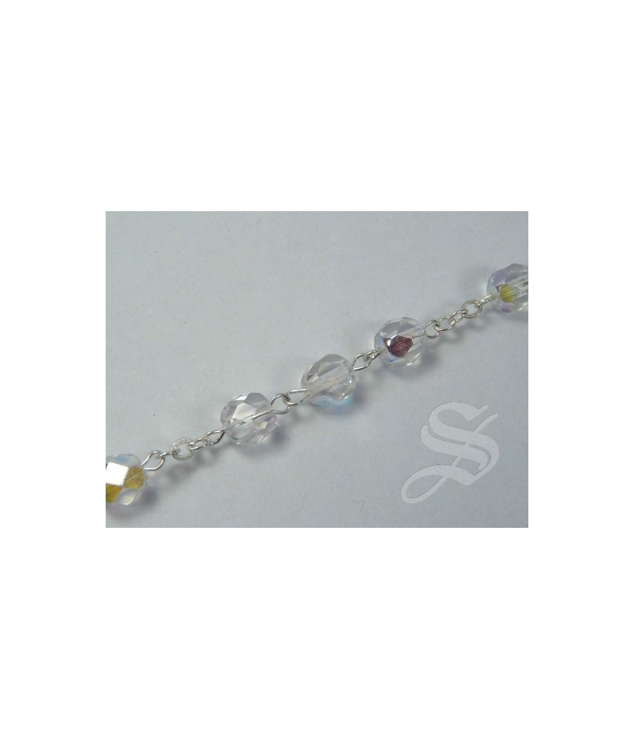 ROSARIO CRISTAL 6MM. TRANSPARENTE V.P