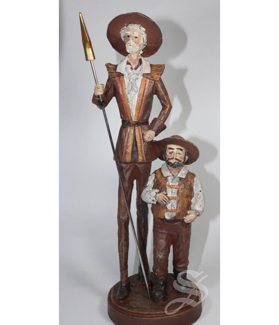 RIGURA QUIOJOTE RESINA MARRON 25 * 9 CM.