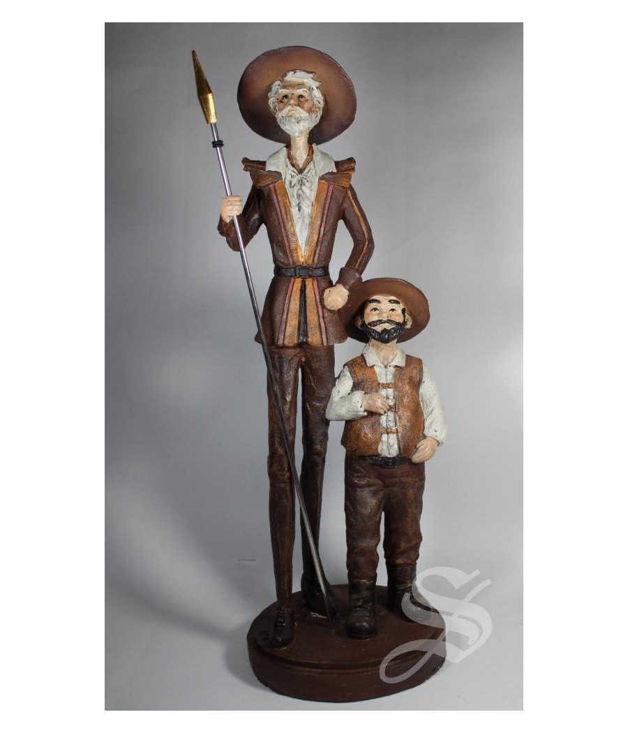 FIGURA QUIJOTE RESINA MARRON 38,5 * 14