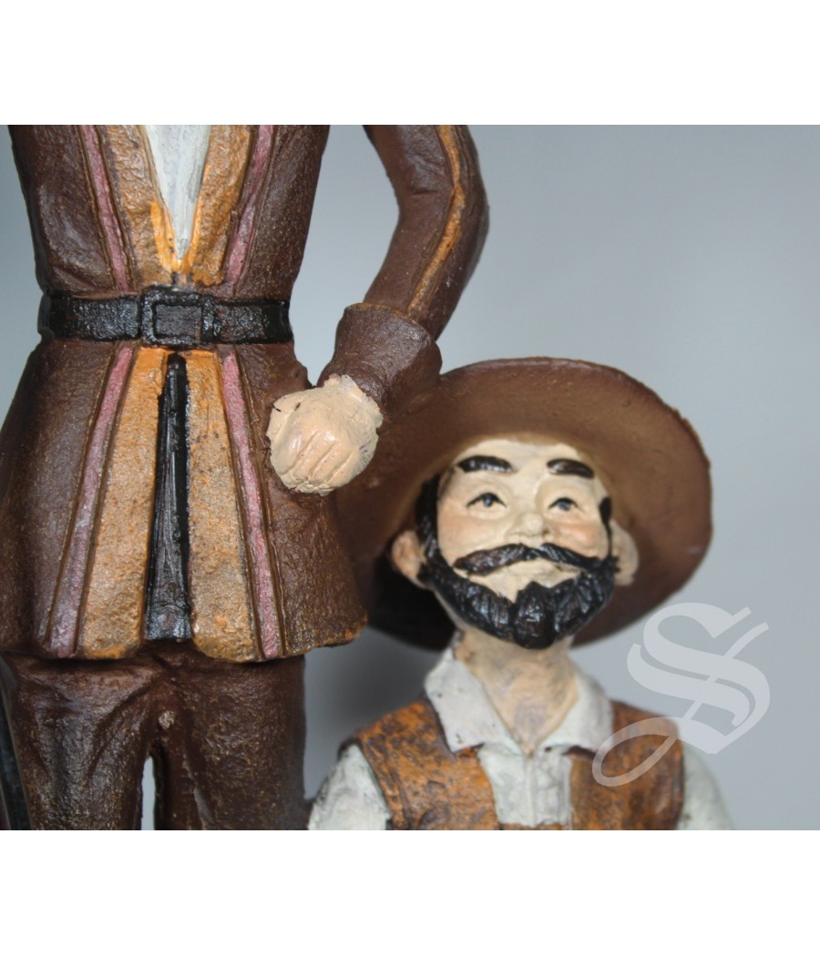 FIGURA QUIJOTE RESINA MARRON 38,5 * 14