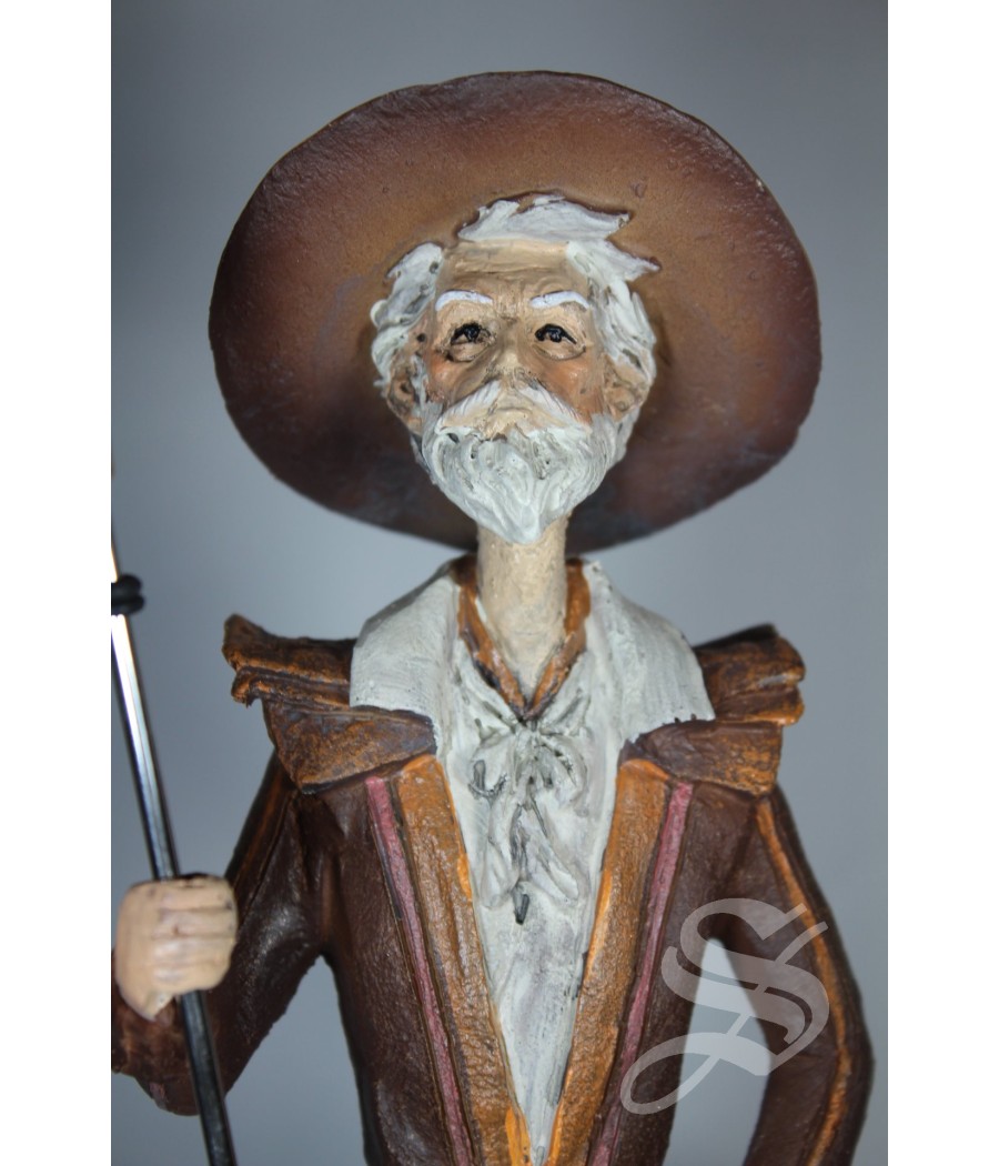 FIGURA QUIJOTE RESINA MARRON 38,5 * 14