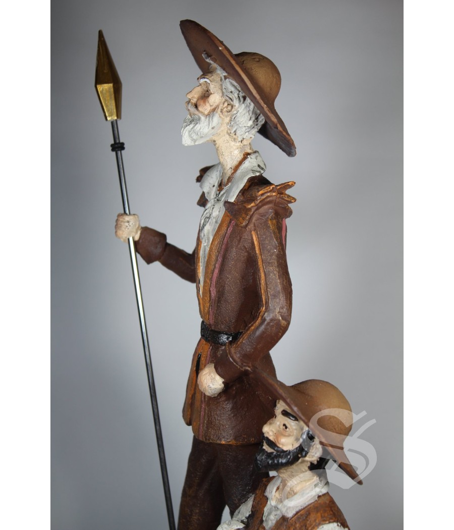 FIGURA QUIJOTE RESINA MARRON 38,5 * 14