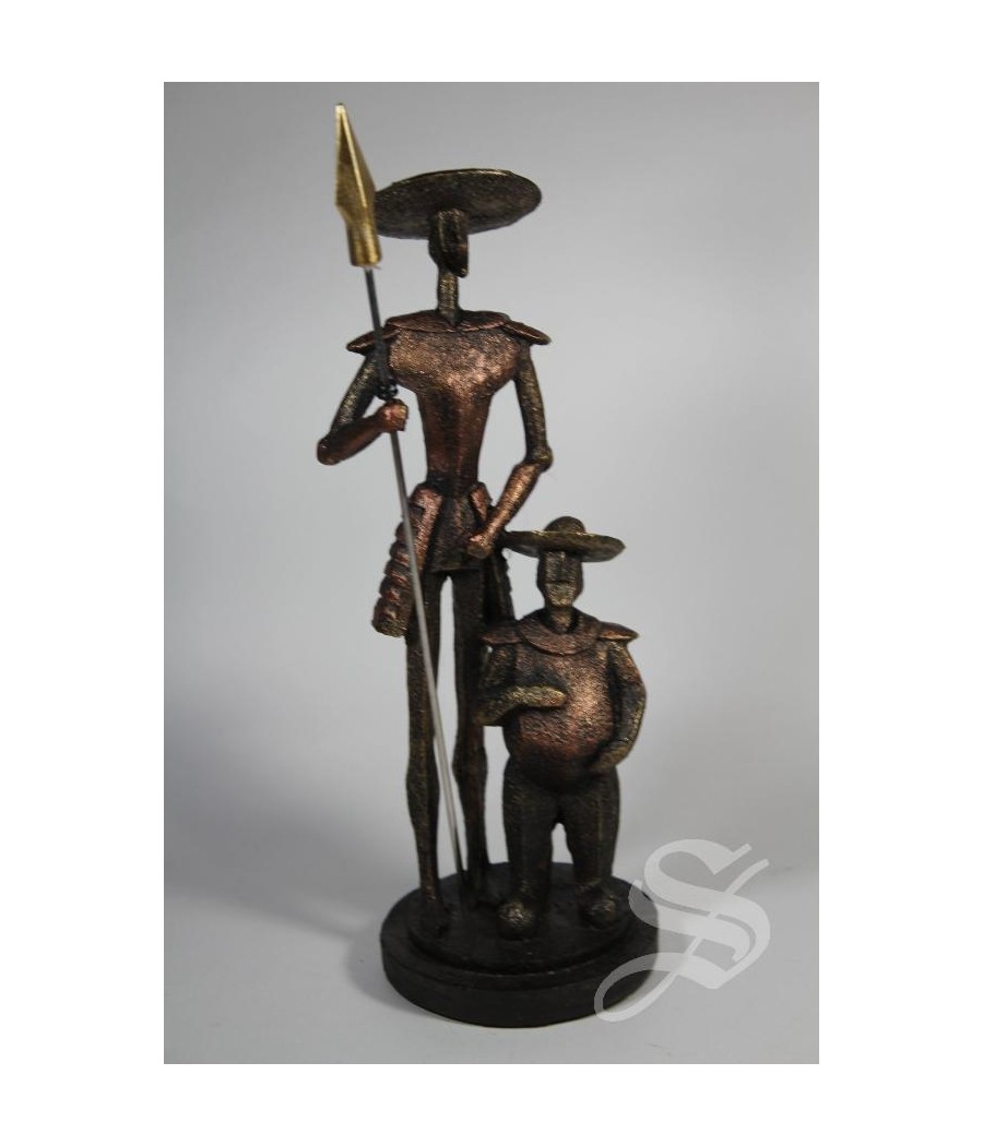 FIGURA QUIJOTE RESINA BRONCE 22 * 8 * 9.5