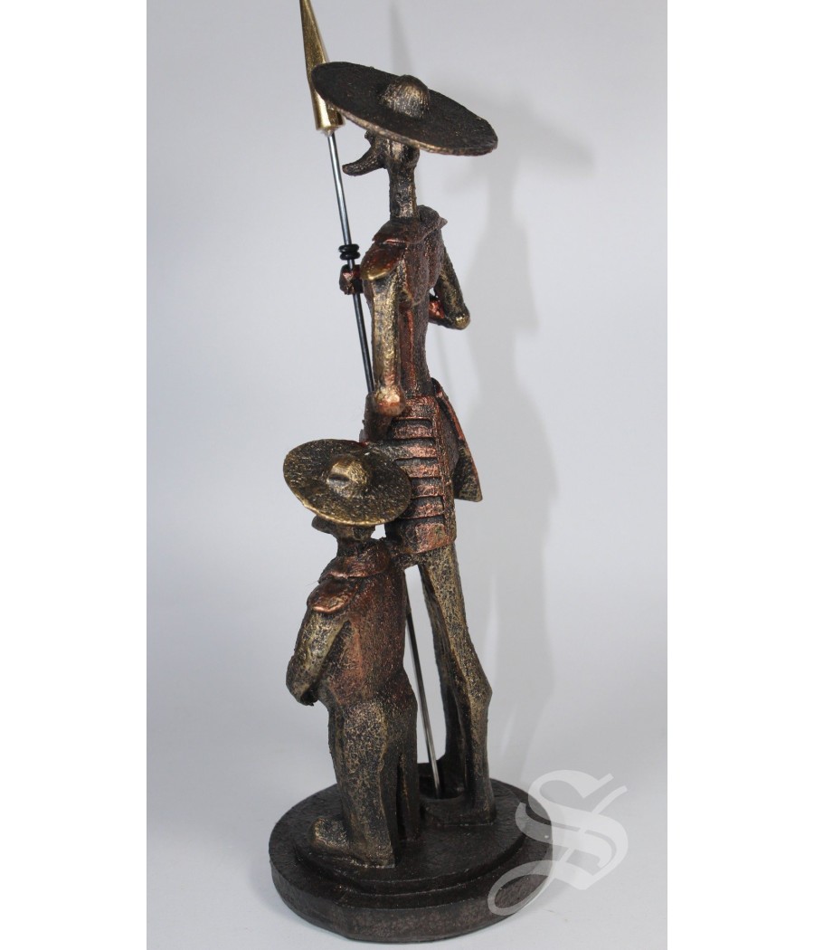 FIGURA QUIJOTE RESINA BRONCE 22 * 8 * 9.5