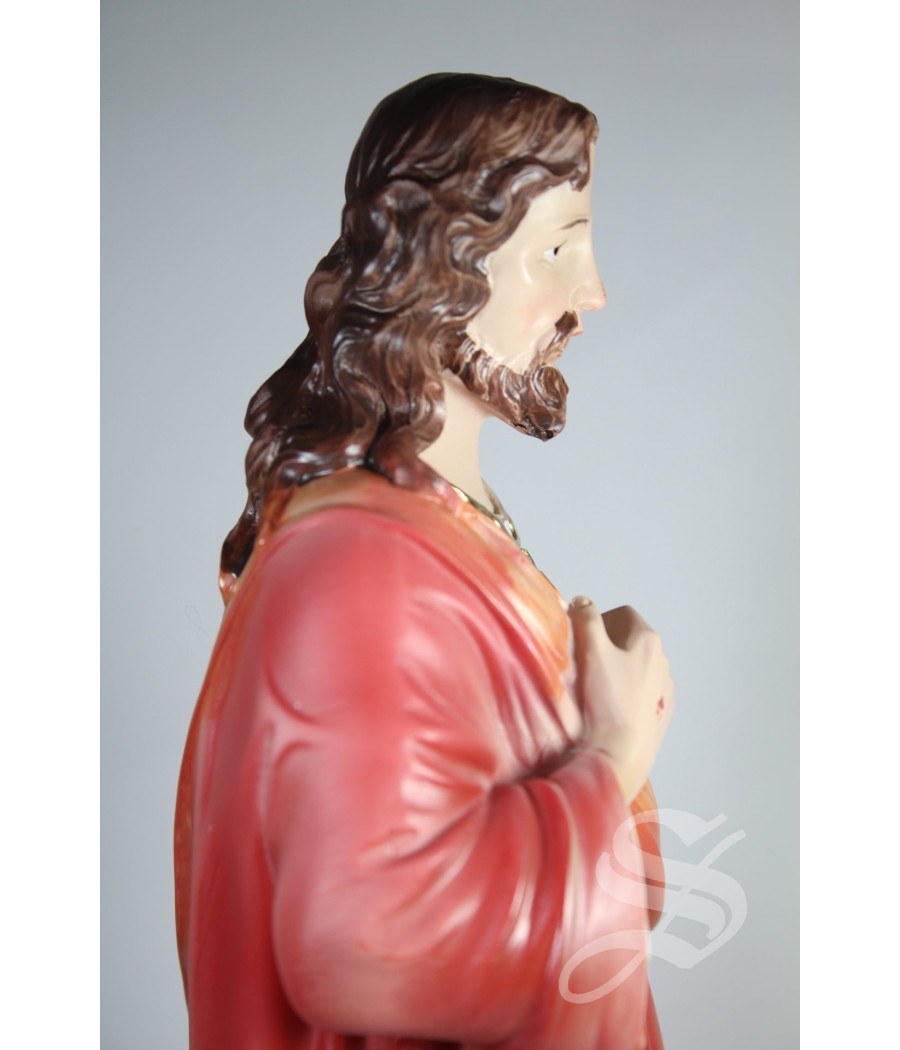 CORAZON DE JESUS 30 CM. RESINA