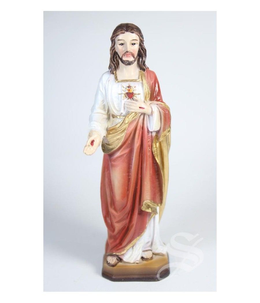 CORAZON DE JESUS 12 CM. RESINA